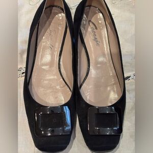 Capezio Black Flats with Buckle